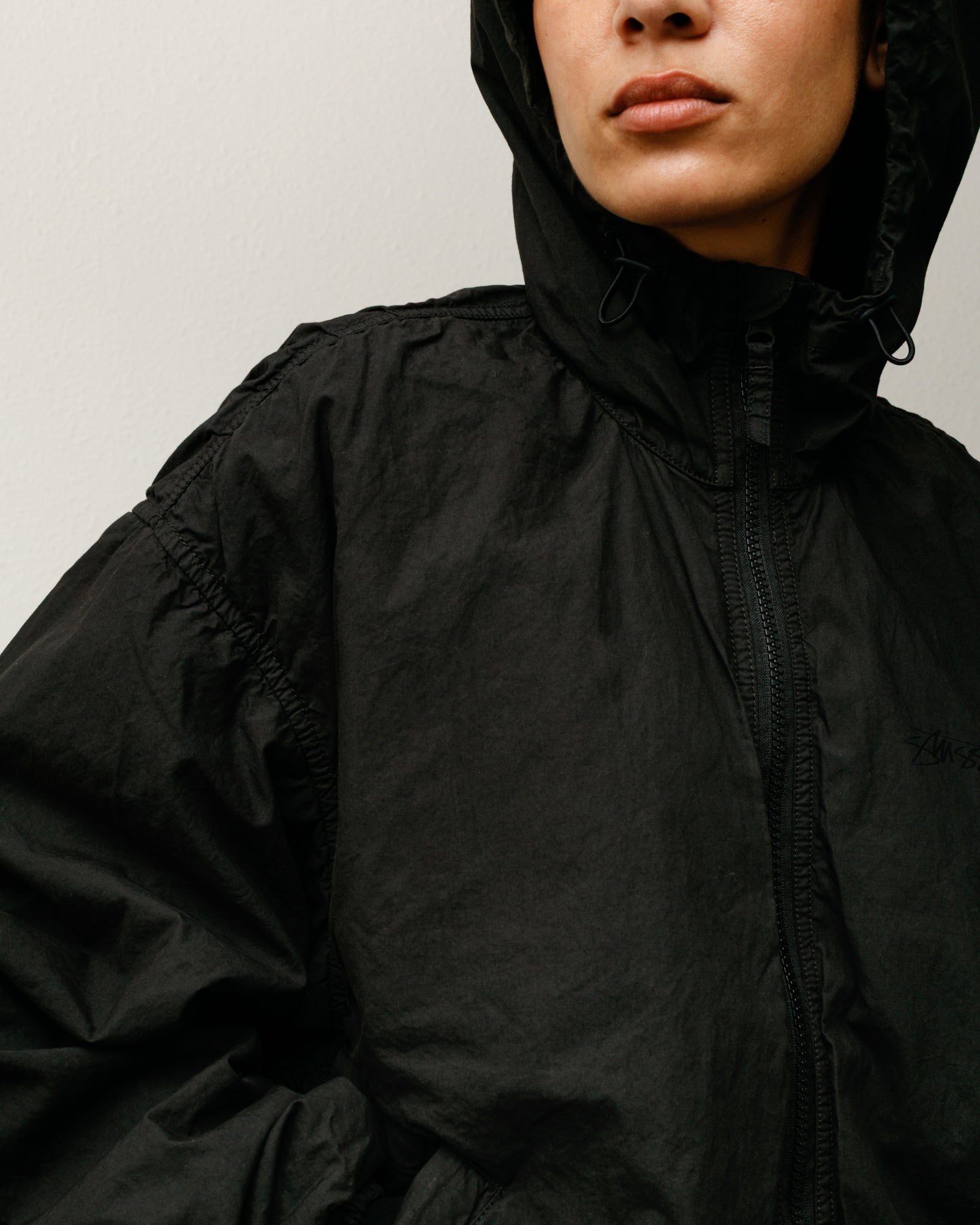 Alternative view of DOUBLE COTTON HOODED JACKET