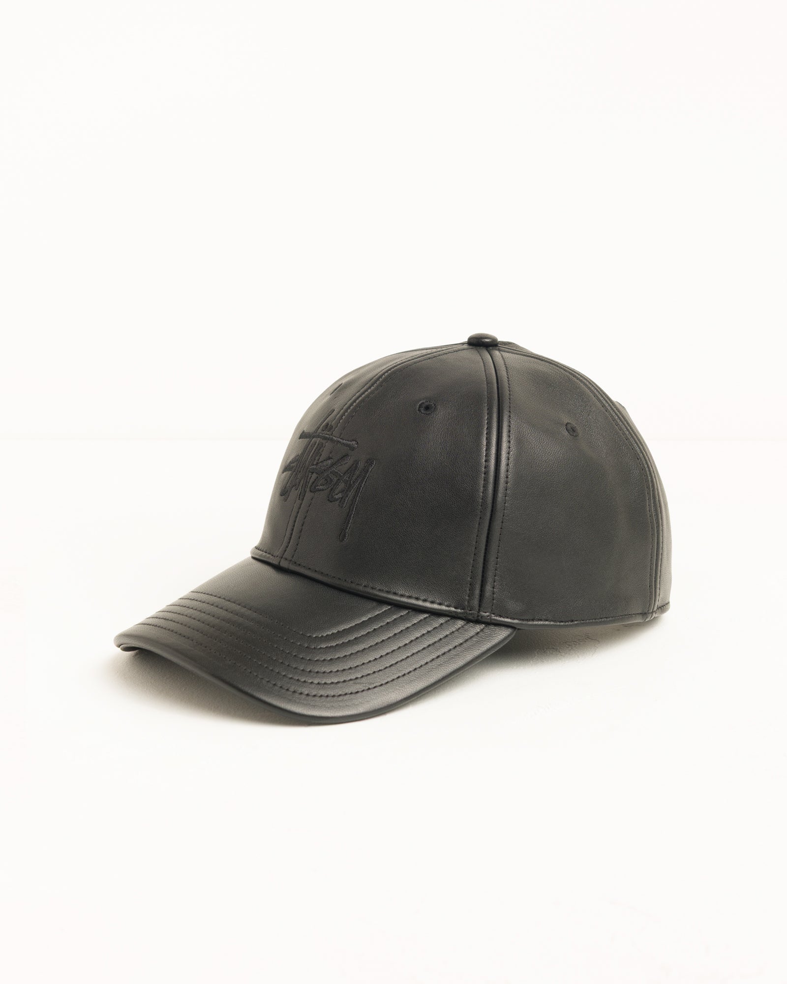 Alternative view of LEATHER BASIC STÜSSY CAP