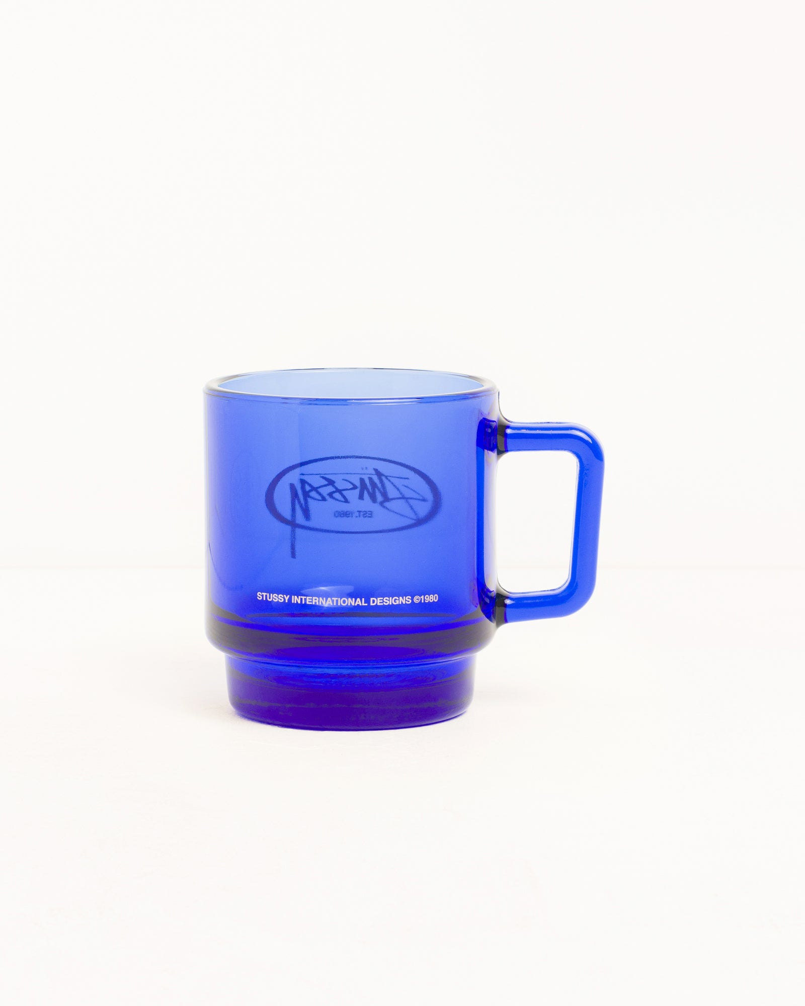 Alternative view of OVAL LOGO GLASS MUG